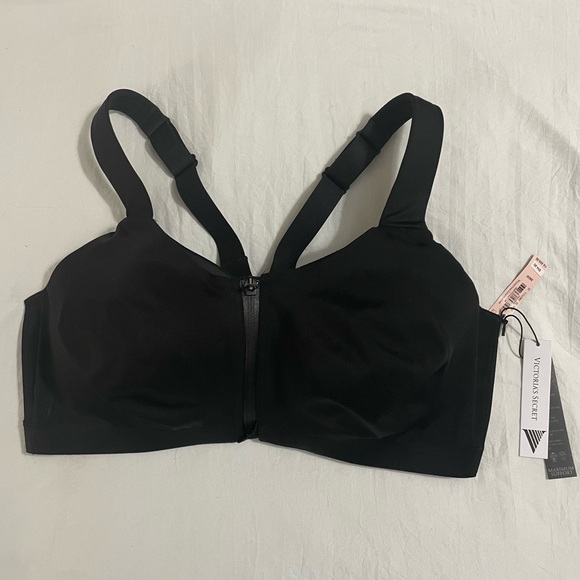 Victorias Secret Sports Bra women’s 38 DD black Sweat on Point Maximum Support - Picture 1 of 8